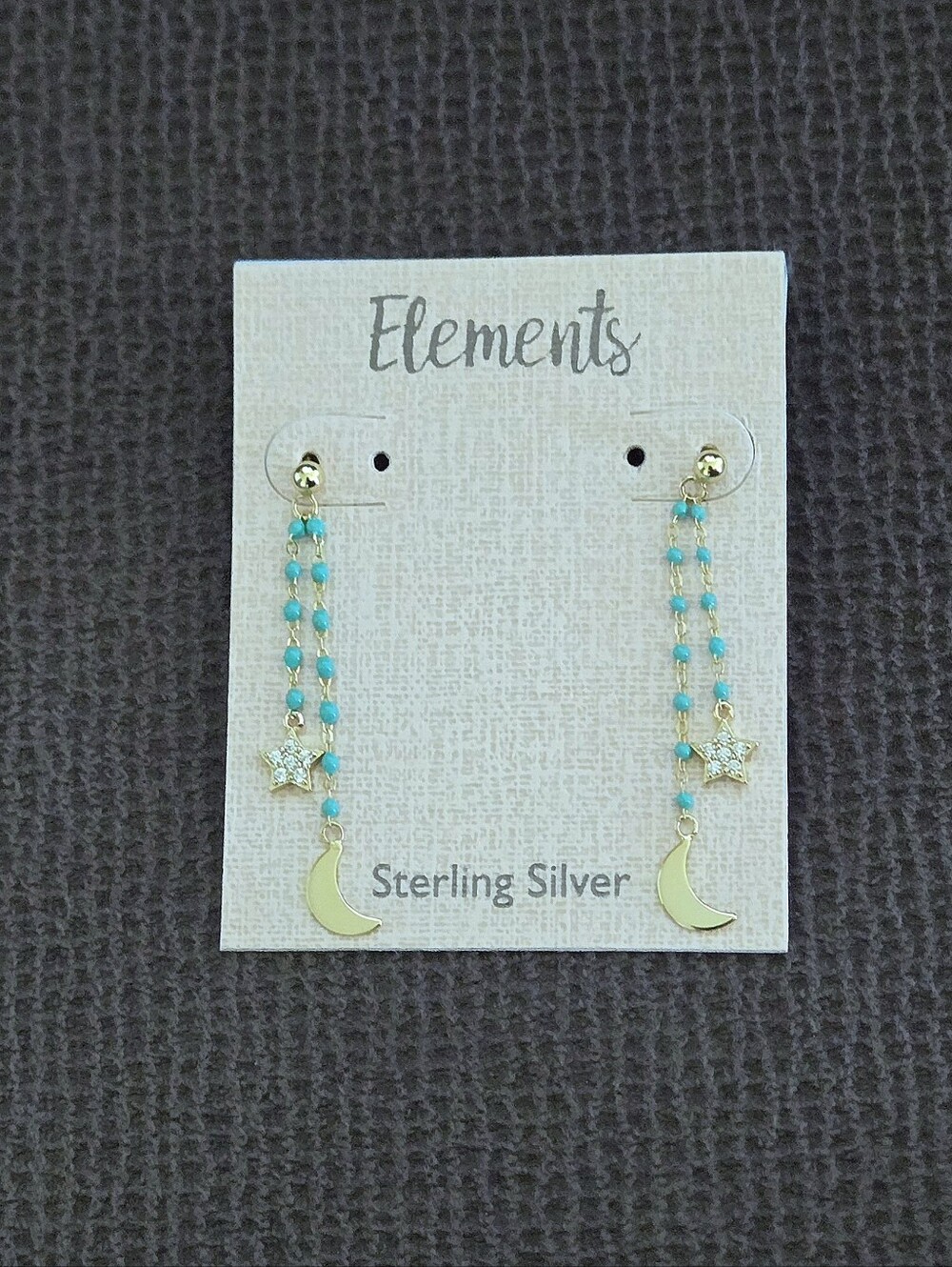 Elements Dangling Moon🌙 and Star⭐ Earrings